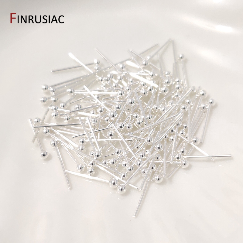 Jewelry Making Drill - 100 pcs Silver Plated Brass Metal
