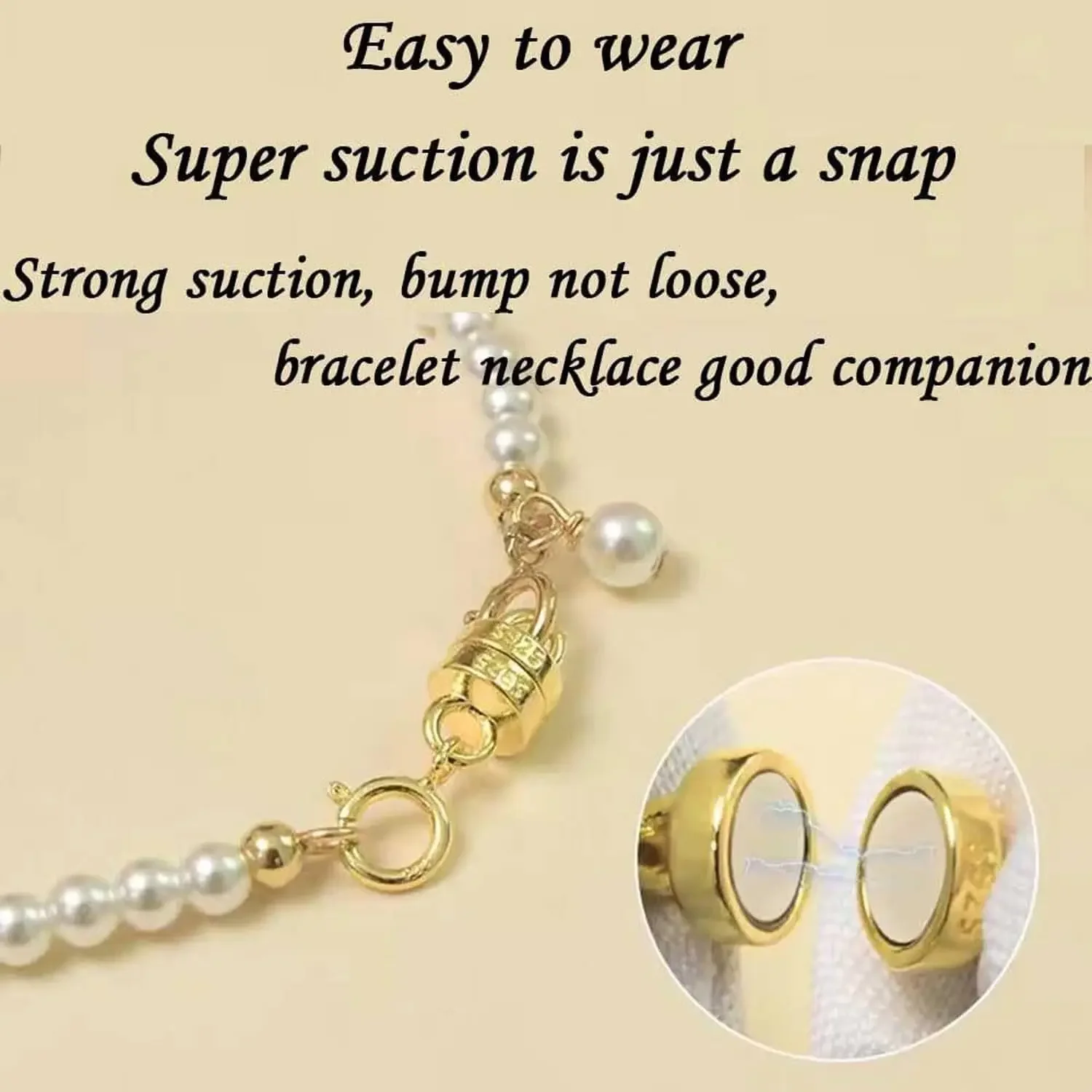 925 Silver Magnetic Necklace C - Lobster Clasp Silver ulasan dan harga
