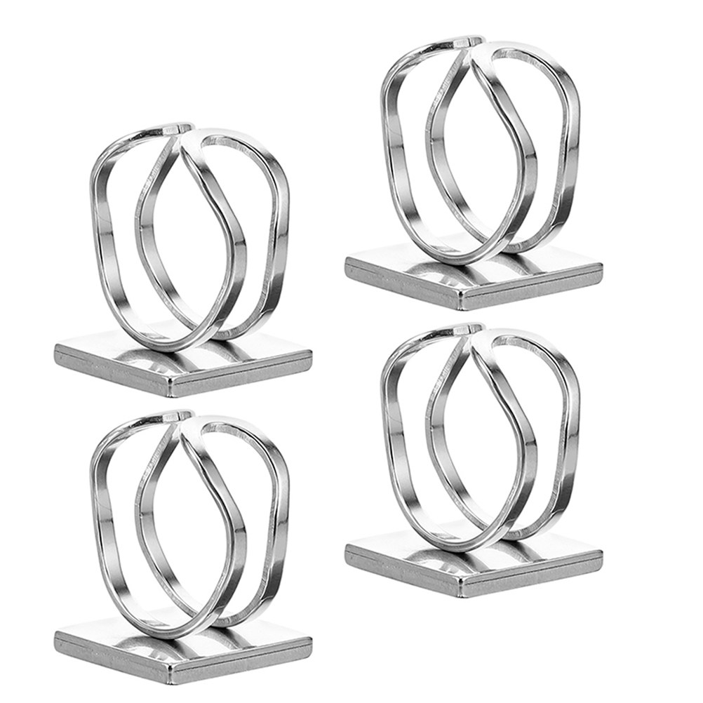 4Pcs Square Bezel Stainless St - Jewelry Making Gemstones ulasan dan harga