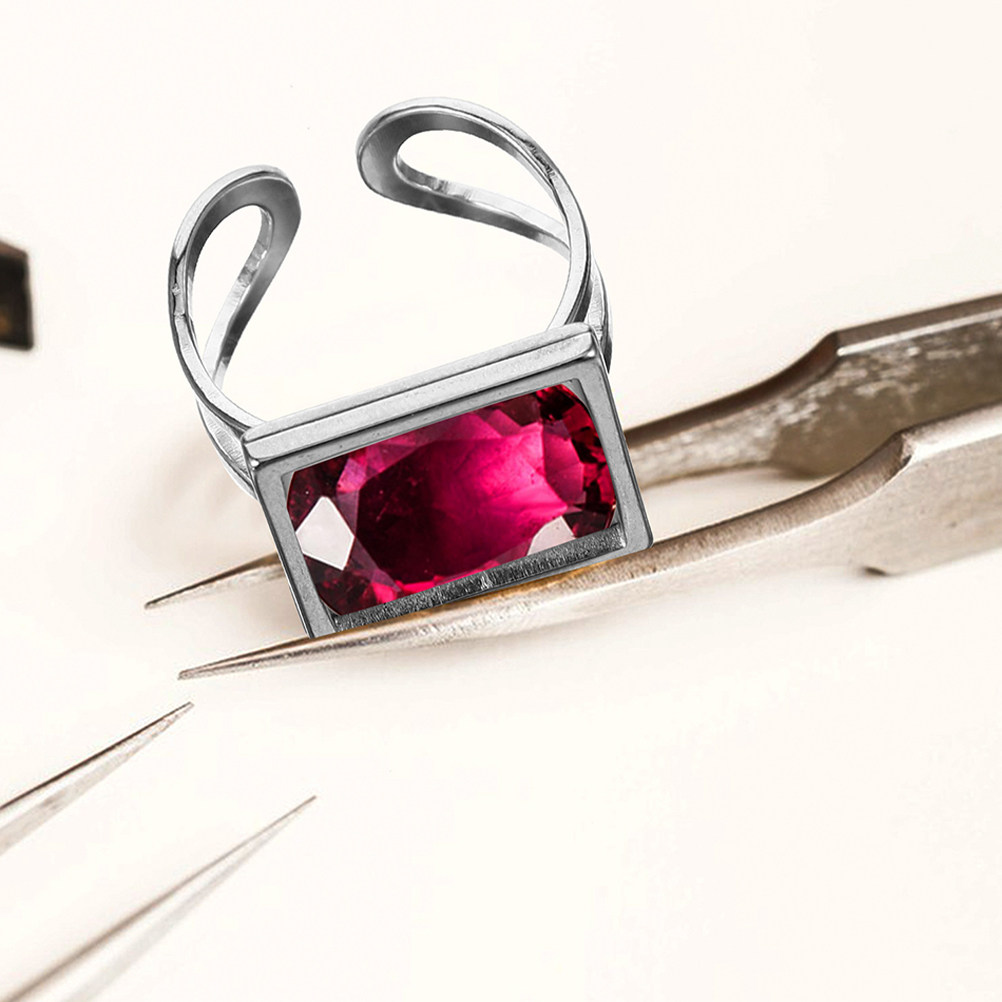 4Pcs Square Bezel Stainless St - Jewelry Making Gemstones ulasan dan harga