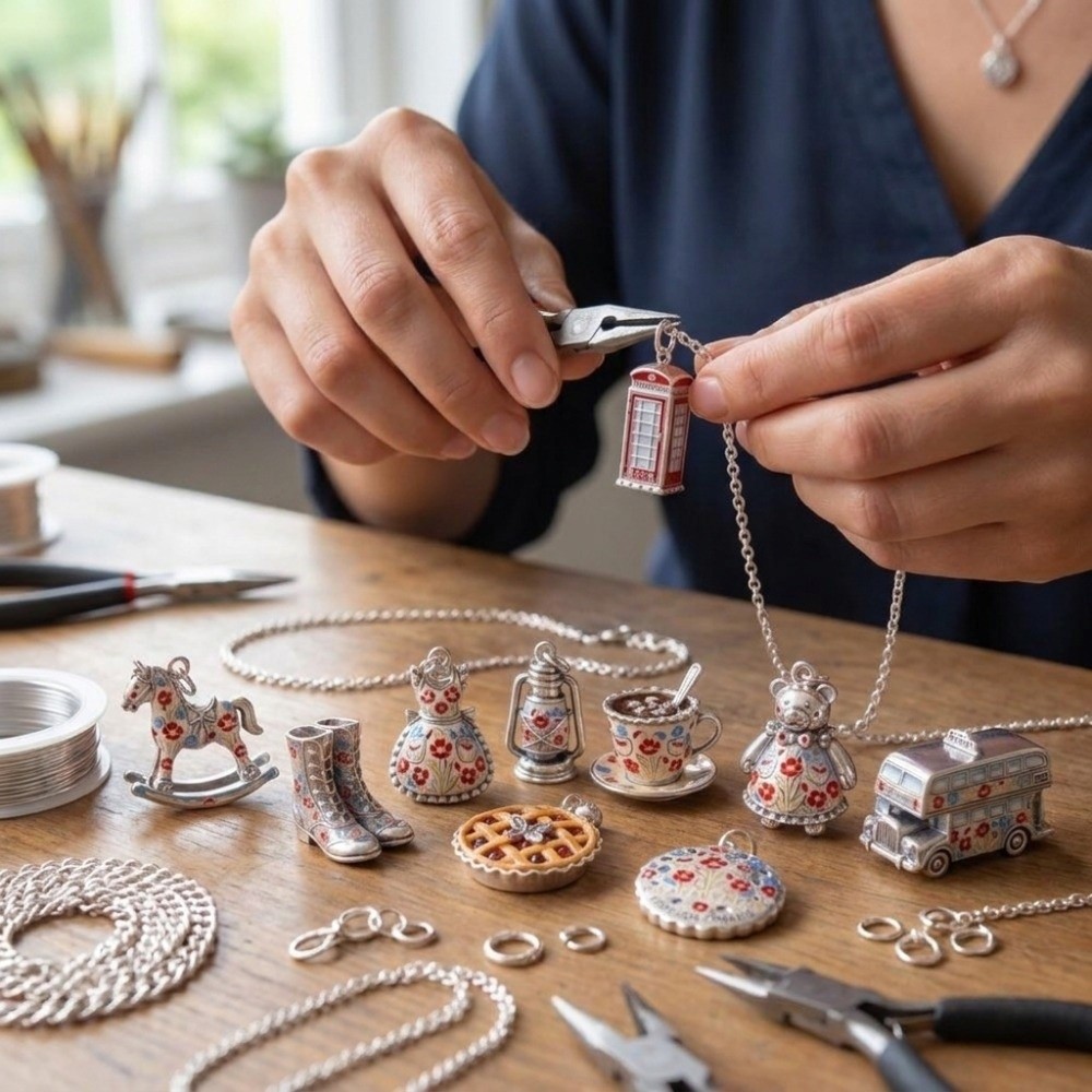 Cute Stainless Steel Cartoon P - Jewelry Making London ulasan dan harga