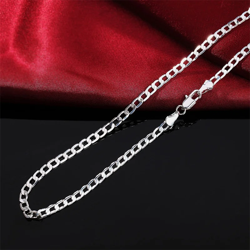 Men's 925 Sterling Silver Neck - Lobster Clasp Silver ulasan dan harga
