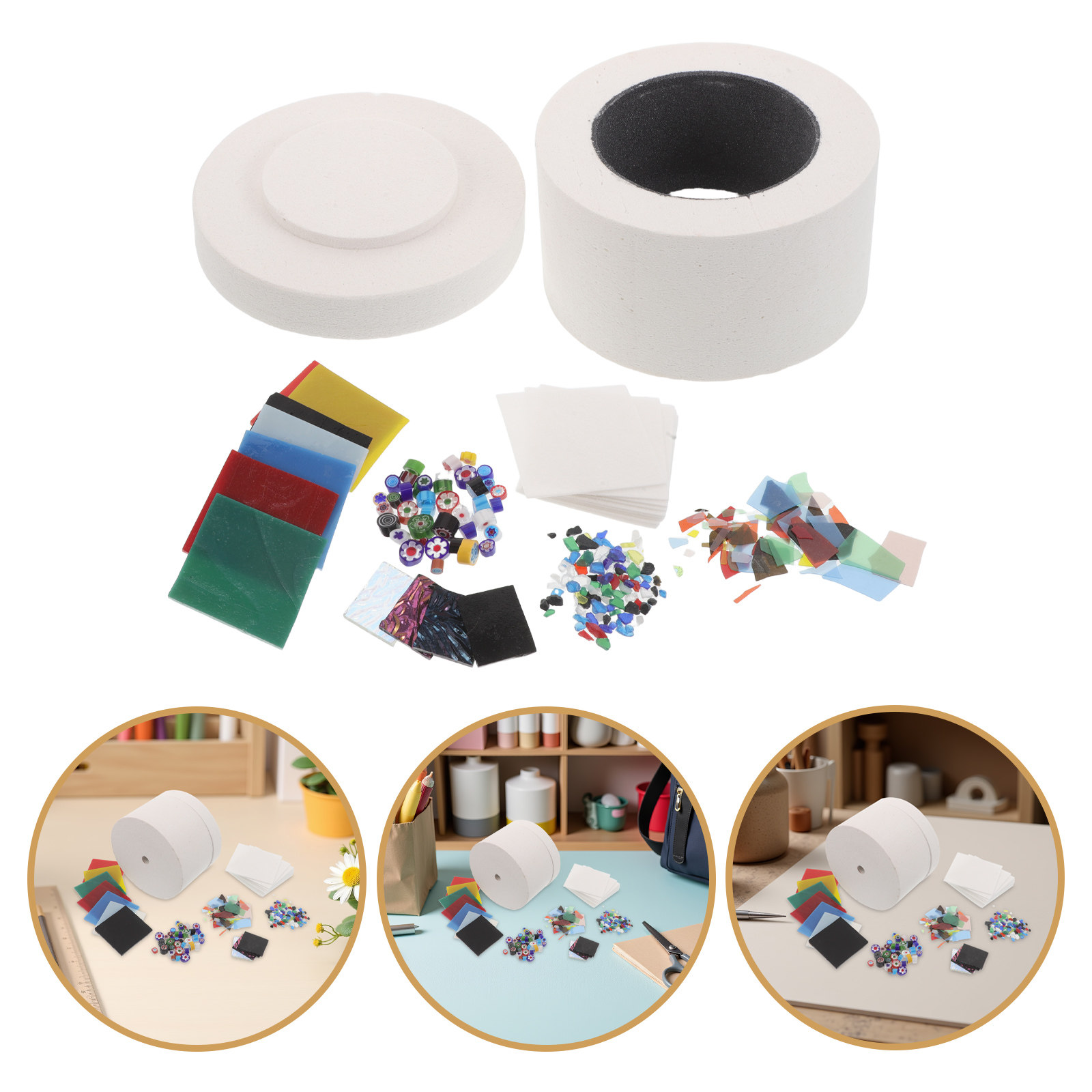 1Set Microwave Kiln Kit for Gl - Jewelry Making At Home ulasan dan harga