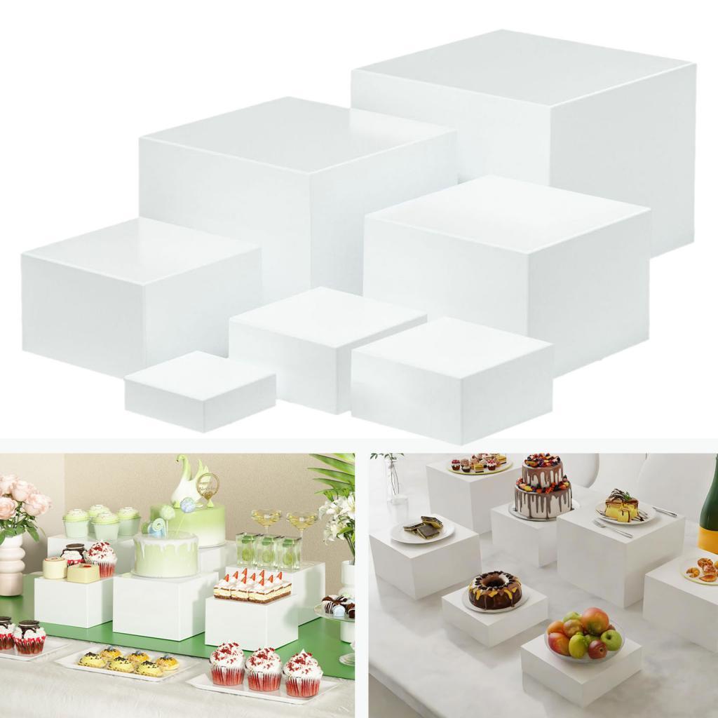 7 Pieces Acrylic Cube Display  - Jewelry Making Board ulasan dan harga