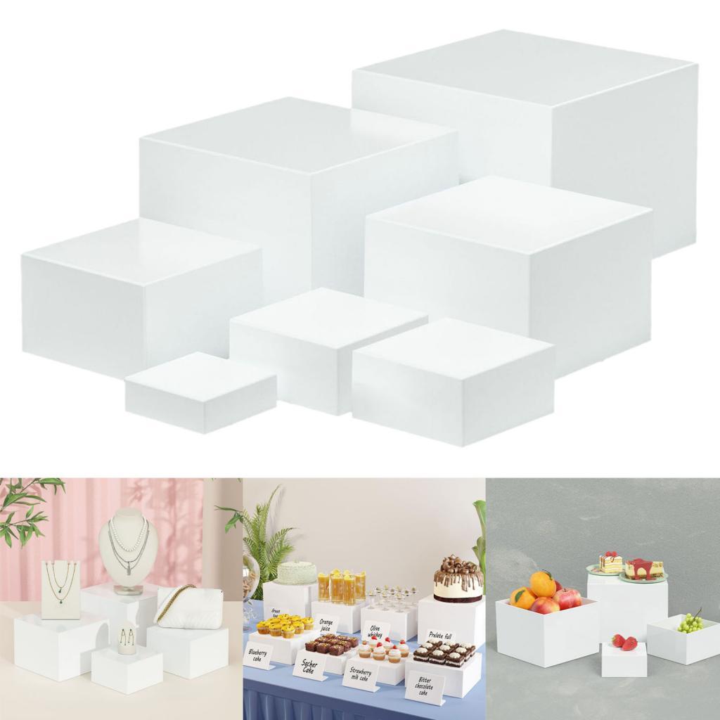 7 Pieces Acrylic Cube Display  - Jewelry Making Board ulasan dan harga