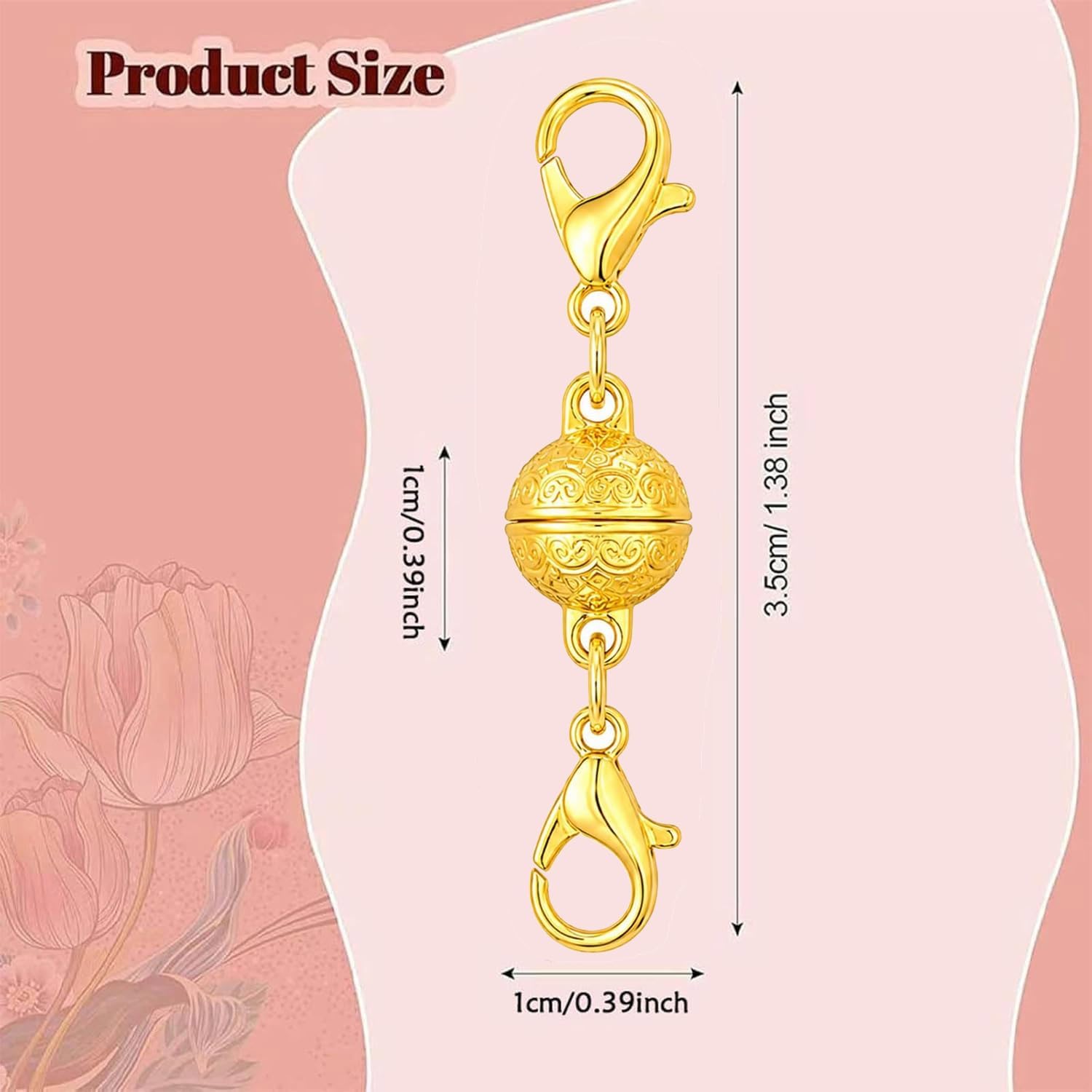Magnetic Necklace Clasp with L - Lobster Clasp Silver ulasan dan harga